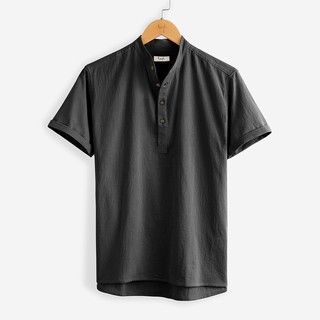 Áo đũi nam cộc tay cổ trụ - rough