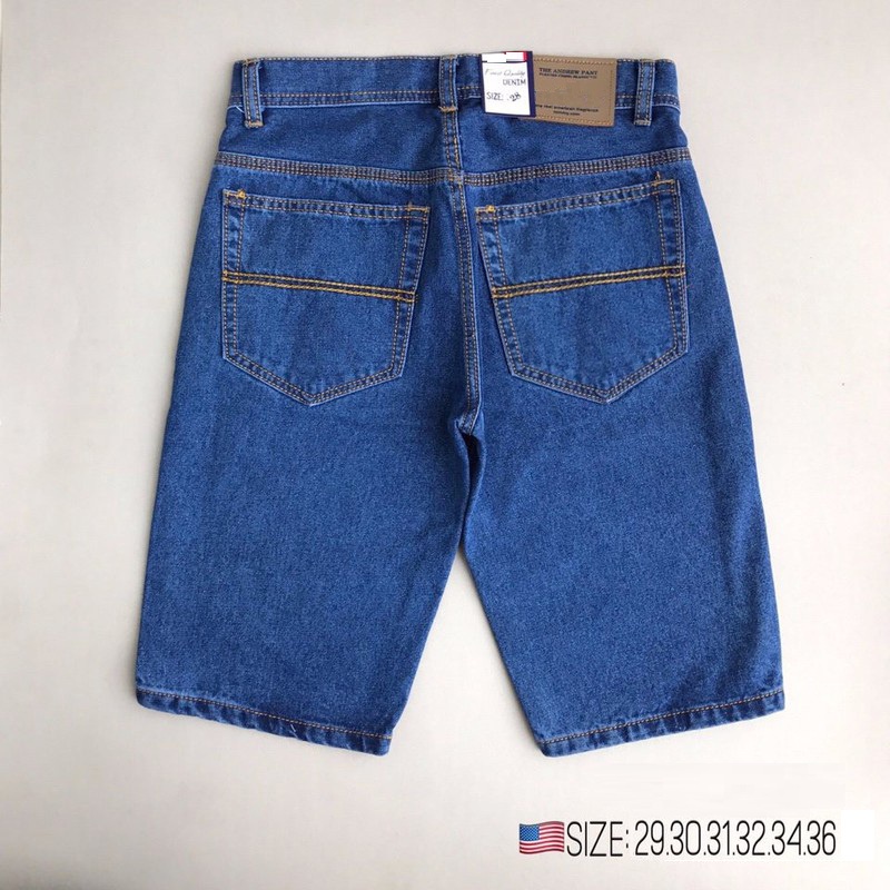 Quần short Jean Nam 03 màu cơ bản chất jean cotton mềm mịn Form chuẩn đẹp - có size Bự VG03