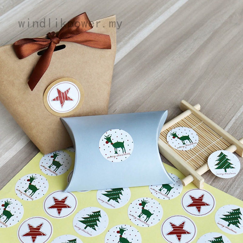 Set 100 Thẻ Nhãn Dán Trang Trí Giáng Sinh