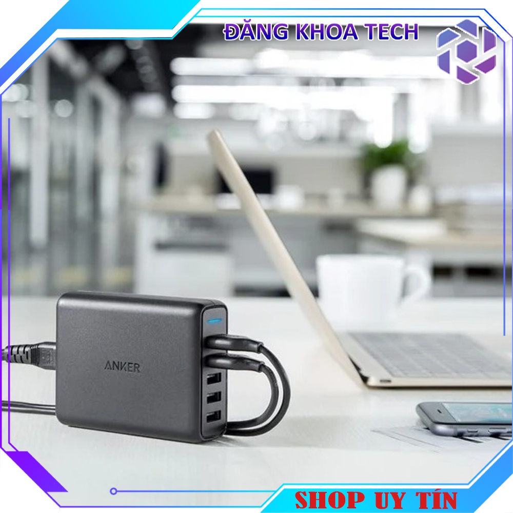 Trạm sạc Anker 5 cổng A2054 63W sạc nhanh QC 3.0 cho iphone/ipad, android, Powerport Speed 5 - Phụ kiện công nghệ 88