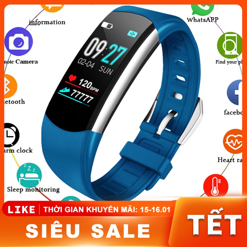 Đồng Hồ Thông Minh, Đồng Hồ Đo Sức Khỏe C6 Smart Band Thiết Kế Nhỏ Gọn Thông Minh, Nhịp Tim, Đo Huyết Áp, Xem Giờ [SHC6]