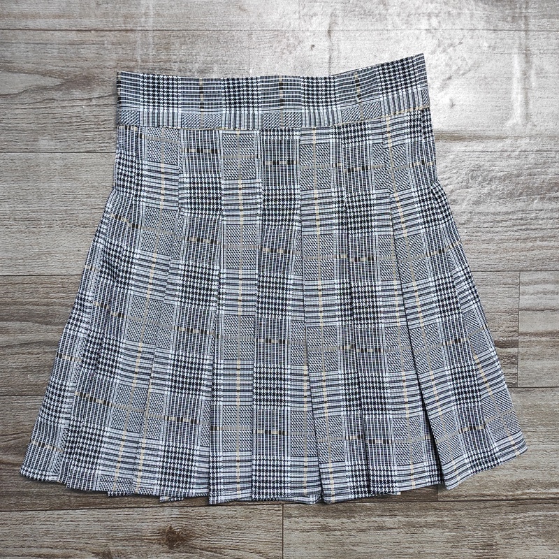 Chân váy tennis kẻ caro kiểu chân váy xoè xếp ly có lót trong cạp lưng cao mặc đi chơi học làm tập thể thao đẹp | BigBuy360 - bigbuy360.vn