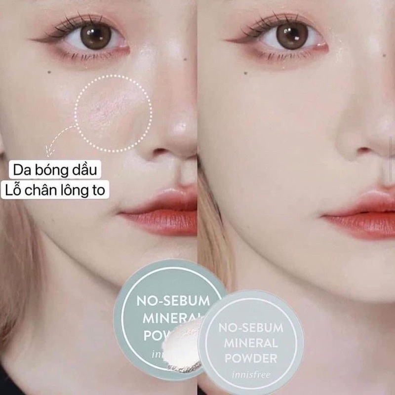 Phấn phủ kiềm dầu dạng bột No Sebum Innisfree