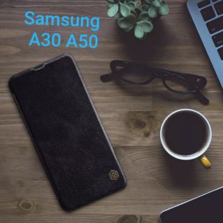 Bao da Samsung A30 và A50 Nillkin Qin chính hãng