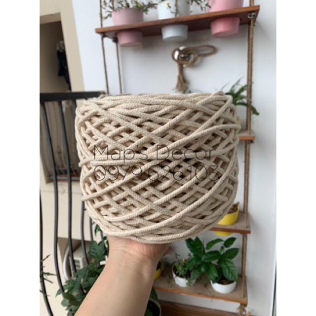 Sợi dệt cotton làm macrame 1kg