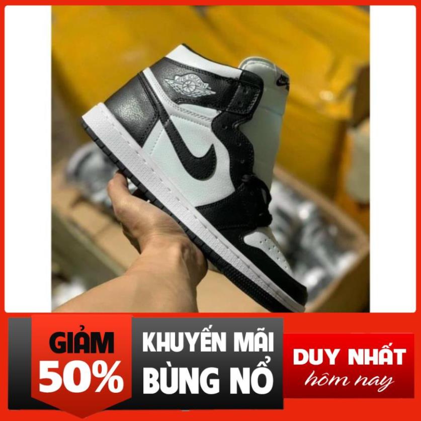 (FREESHIP + ẢNH THẬT ) Giày Jordan panda cao cổ full phụ kiện Xịn