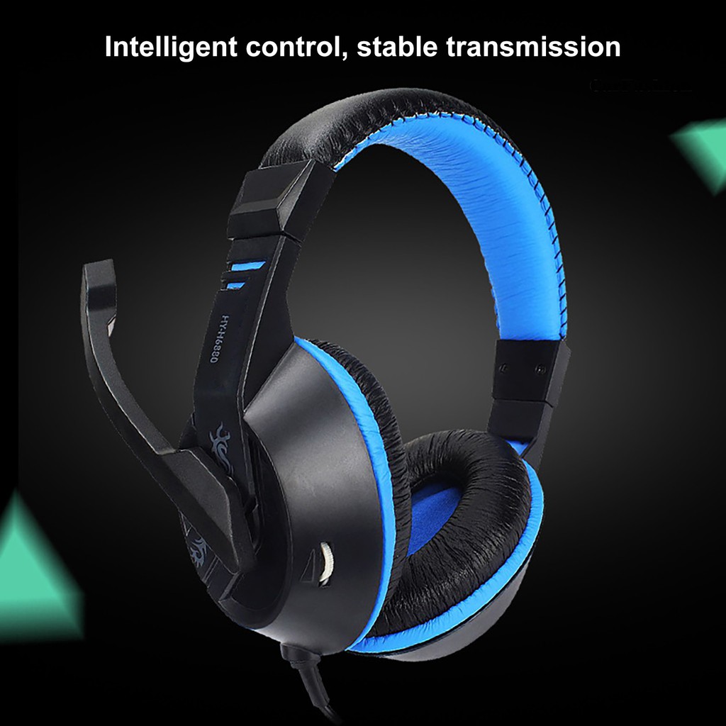 Tai Nghe Trùm Đầu Chơi Game Có Thể Điều Chỉnh Kèm Mic H6880