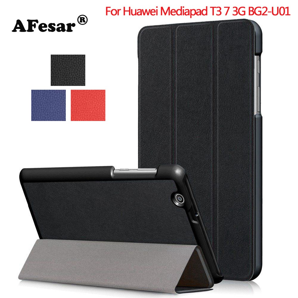 Magnetic Case cover For Huawei MediaPad T3 7 3G BG2-U01 BG2-U03 Smart Cover PU Leather Cover Case