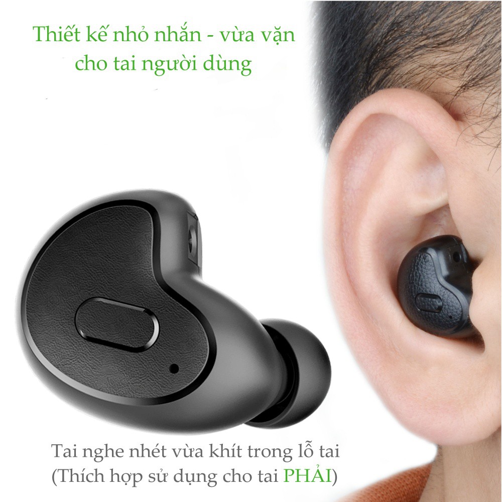 Tai nghe không dây Bluetooth 4.1 nhỏ gọn AVANTREE Apico BTHS-AH8M (A1859-Màu đen)