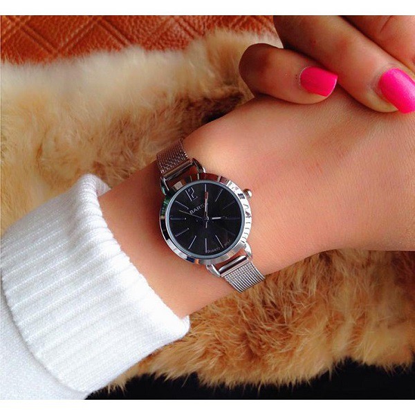 Đồng Hồ Nữ BARSH 7589 Dây Thép Không Gỉ Mặt Tròn Nhỏ Xinh | BigBuy360 - bigbuy360.vn