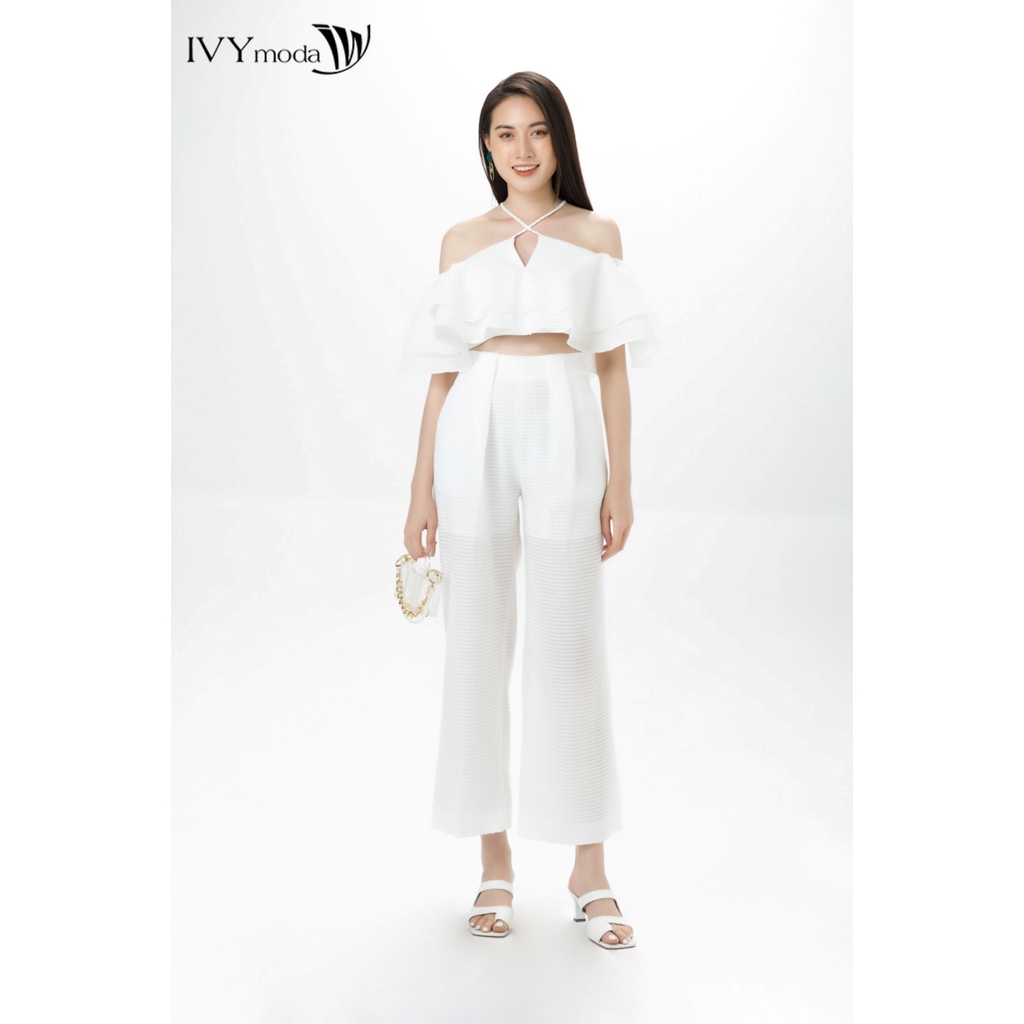 Set áo yếm và quần suông dập nổi nữ IVY moda MS 16B9265