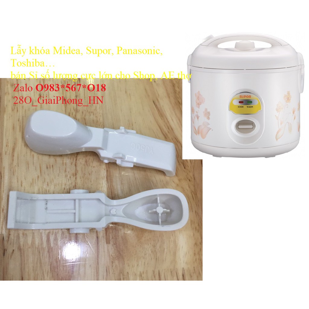 Lẫy khóa nồi cơm điện Supor cơ, lẫy khóa nắp gài CFXB50YB13VN-RD-50 - Phụ kiện, linh kiện nồi cơm điện