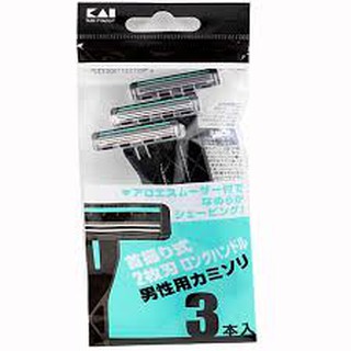 Set 5 dao cạo râu 2 lưỡi kép kai made in japan