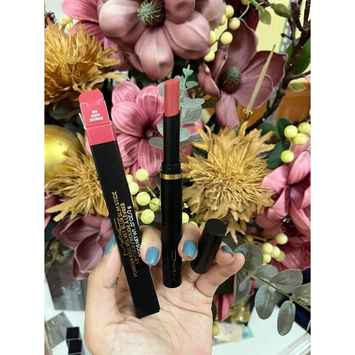 Son thỏi MAC powder kiss velvet blur slim stick