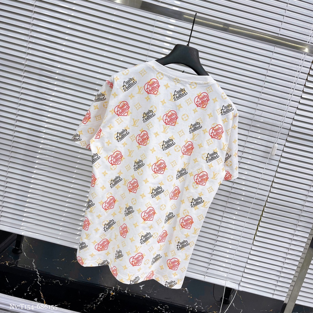 Áo Phông Nam Lv In Hình Họa Tiết Đặc Sắc Trẻ Trung - Áo Thun Nam Nữ Lv Chất Cotton Co Dãn Thoáng Mát DT STORE MENWEAR