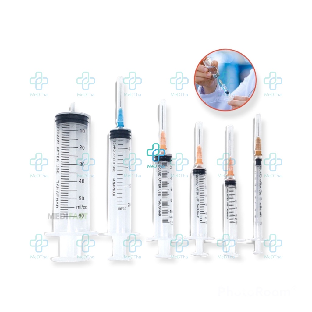 Bơm Tiêm Dùng 1 Lần Tanaphar Cỡ 10ml, 20ml, 50ml - Dụng Cụ Y Tế [Chính Hãng]