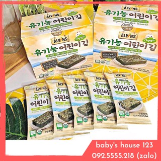 Rong Biển Tách Muối Ăn Liền Organic Alvins Hàn Quốc