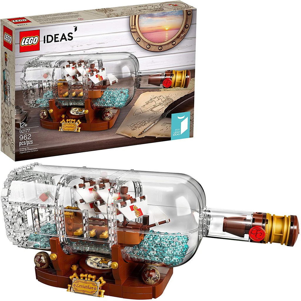 [Có sẵn] 92177 / 21313 Lego Ideas Ship in a Bottle - Thuyền trong chai thủy tinh