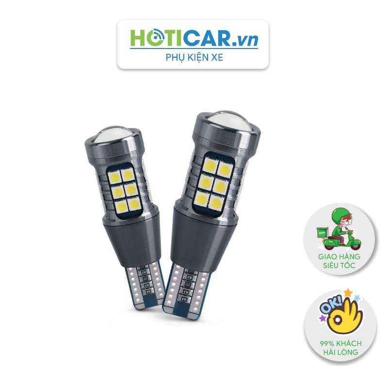 Đèn lùi đỗ xe, báo rẽ xi nhan chân T15 chip 3030 T153030-27