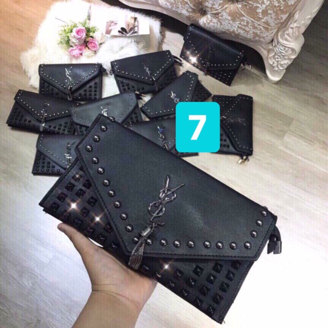 Ví cầm tay dự tiệc đầu rồng dáng dài | BigBuy360 - bigbuy360.vn