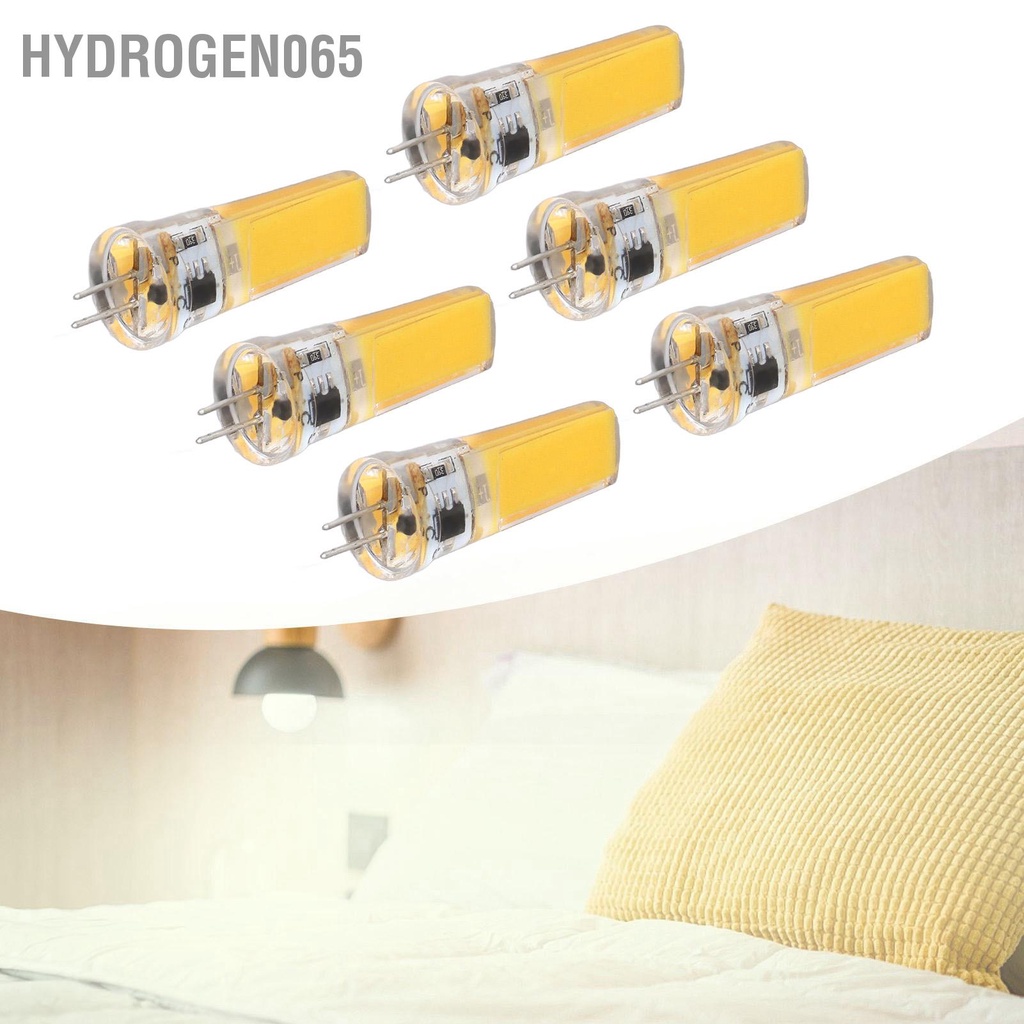 Hydrogen065 Bóng đèn LED 6 miếng G4 Đèn COB có thể điều chỉnh độ sáng 9W 500LM cho chùm treo trần phong cảnh gia đình