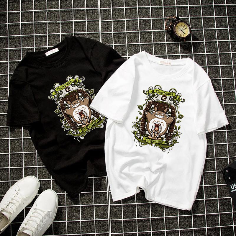 Áo thun tay lỡ unisex form rộng họa tiết hoạt hình đẹp vải dày mịn 2020T2528