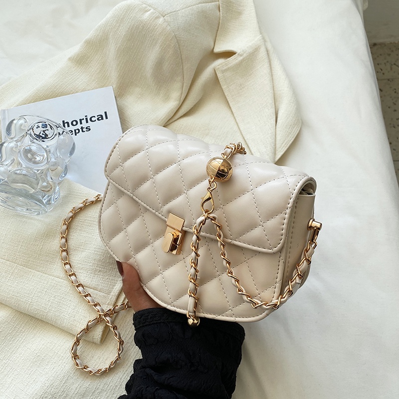 IELGY Túi Đeo Vai Có Dây Đeo Mắc Xích Thời Trang Cho Nữ