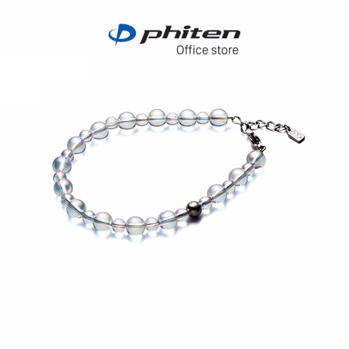 Vòng tay Phiten titanium & crystal combi bracelet (5mm7mm) AQ813025/AQ813027