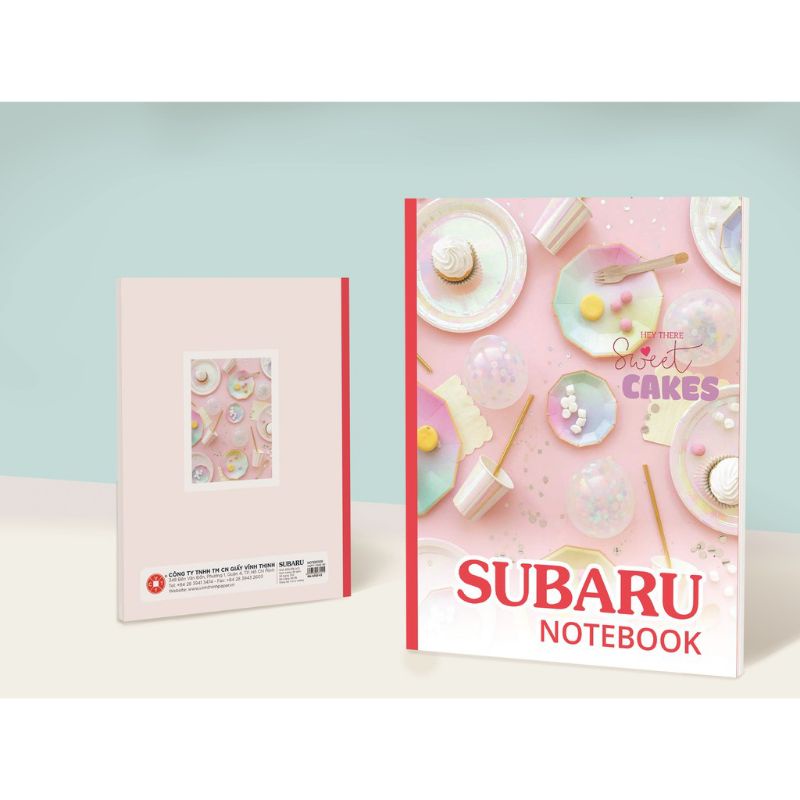 [Mã LIFEBOOK2 giảm 10% đơn 0Đ] Tập học sinh Subaru 100 trang Fruit - Cakes - Hoạt Hình - 4 ô ly - đl 82gsm