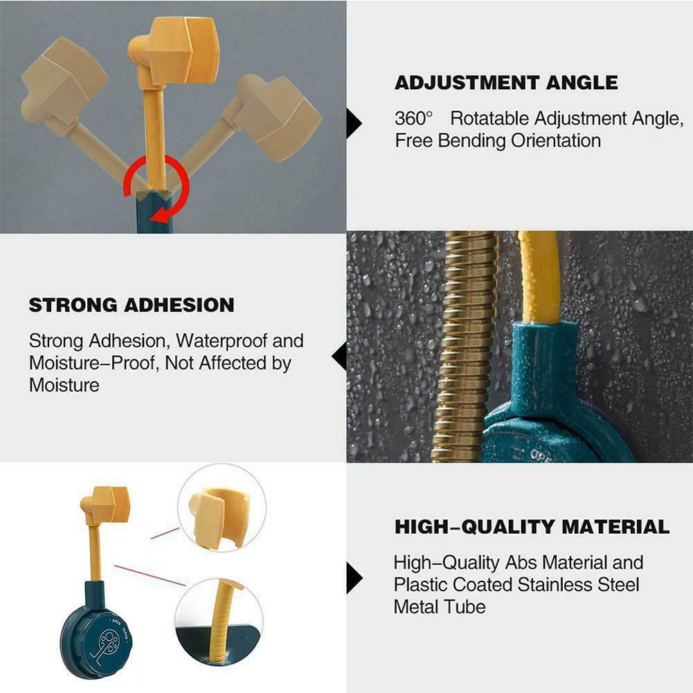 Giá Đỡ Đầu Vòi Hoa Sen Gắn Tường Xoay 360 Độ Tùy Chỉnh Tiện Dụng Cho Nhà Bếp / Nhà Tắm
