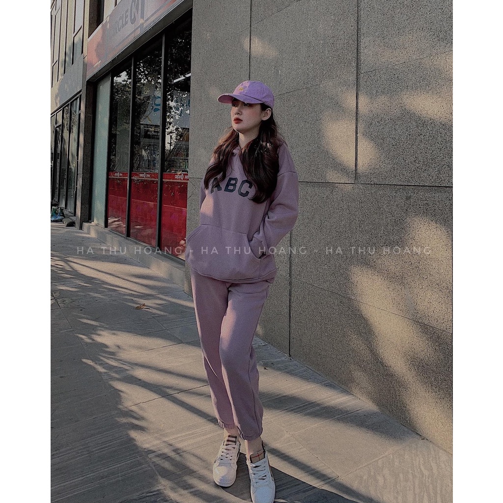 [FREESHIP ĐƠN TỪ 50K] Sét Bộ Hoodie ABC nỉ cottong chất đẹp siêu hot