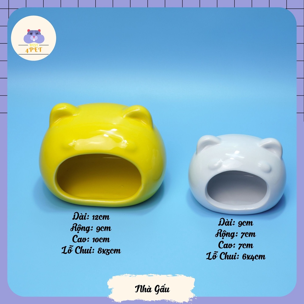 Nhà Ngủ Sứ cho Hamster