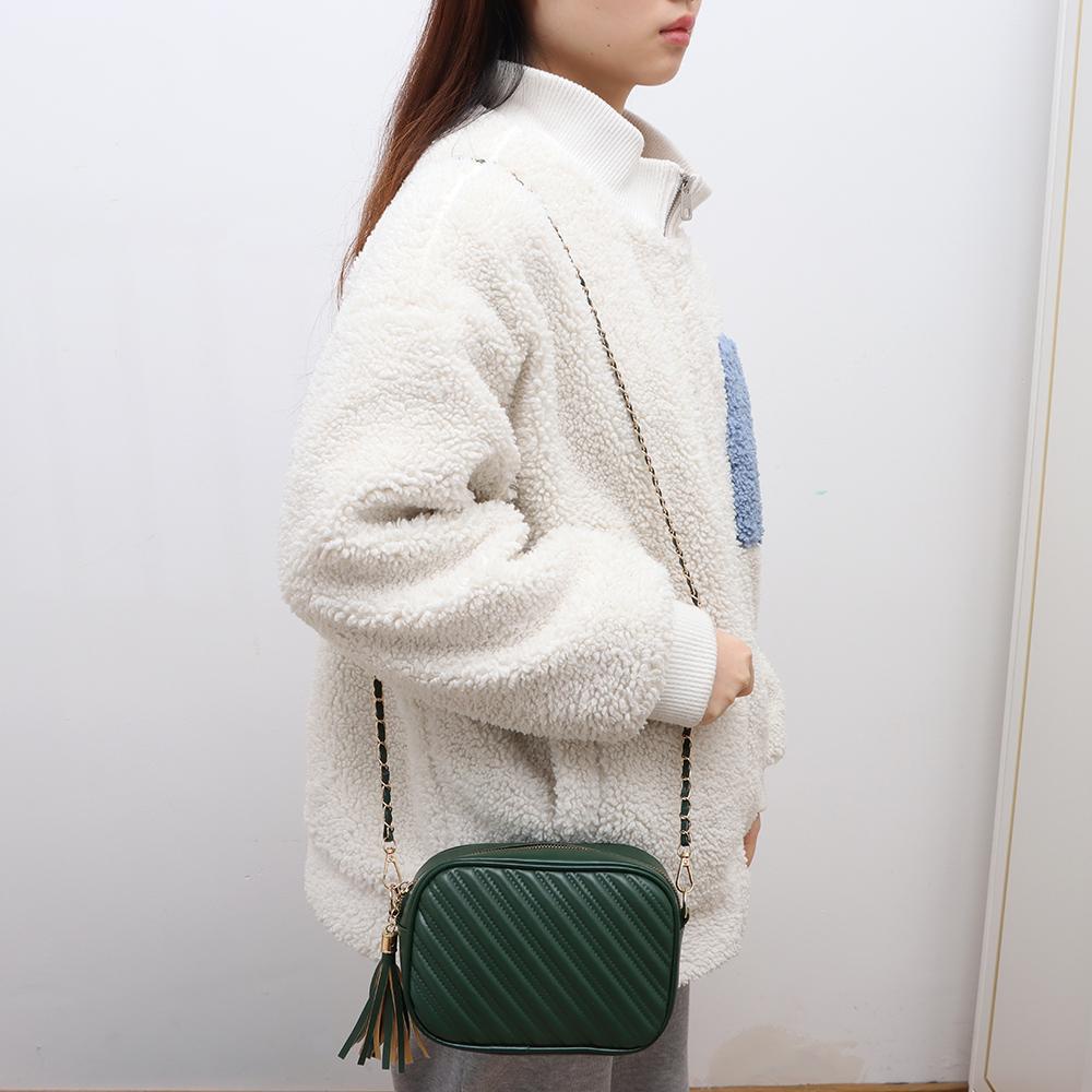 LEILY Túi Xách Nữ Đeo Chéo Đính Đá Thời Trang