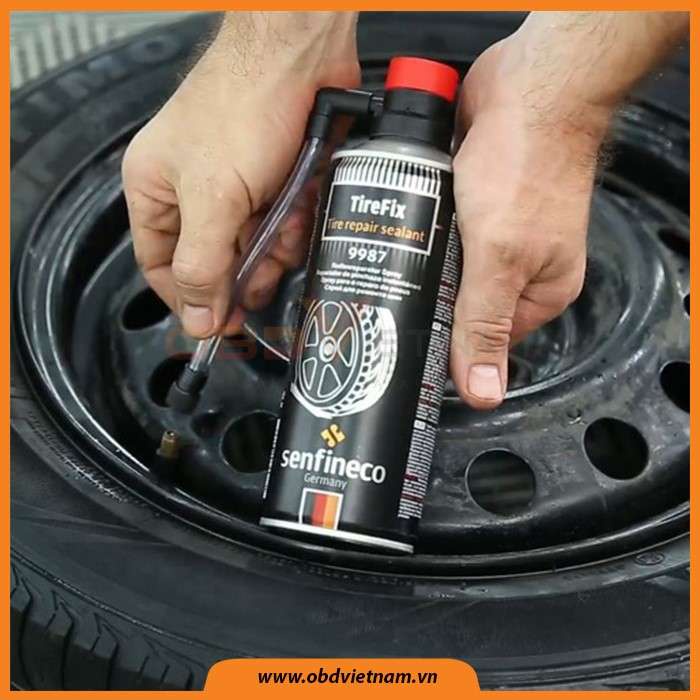 Chai Keo Vá Lốp Ô Tô Khẩn Cấp  Senfineco Tire Fix Tire Repair Sealant 450ML 9987 – Hàng Chính Hãng