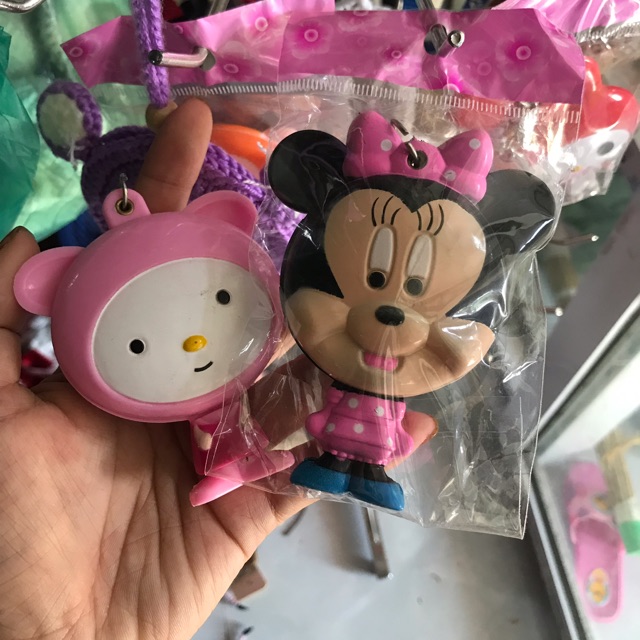 Móc khoá cute kèm gương
