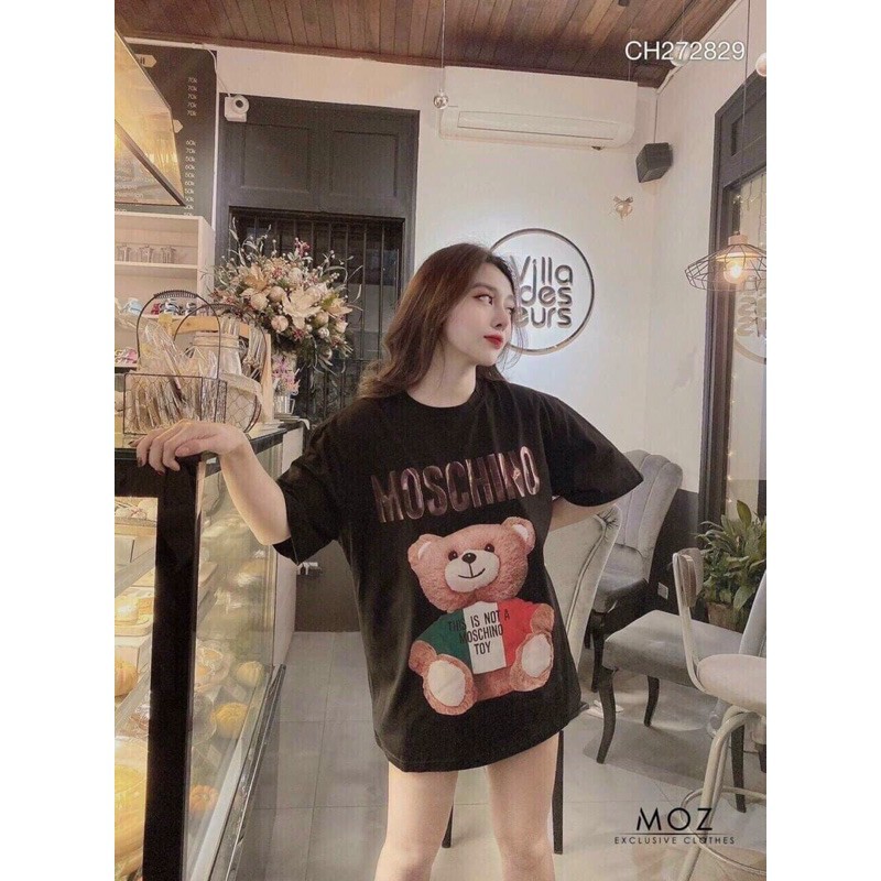 áo phông nữ, áo phông rộng moschino - Hàng cao cấp, chất đẹp, ảnh thật