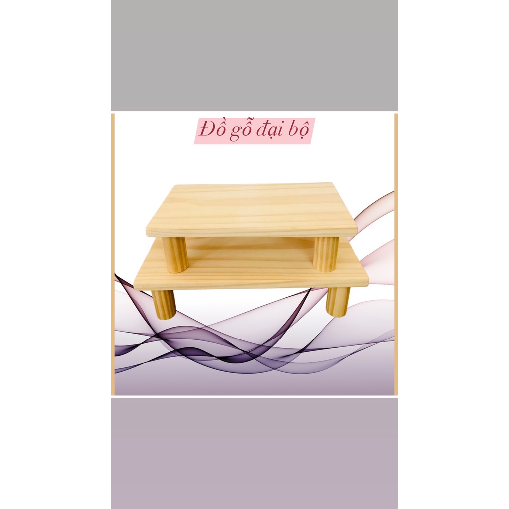 Ghế để chân văn phòng,để bàn đa năng Gỗ Thông Tự Nhiên