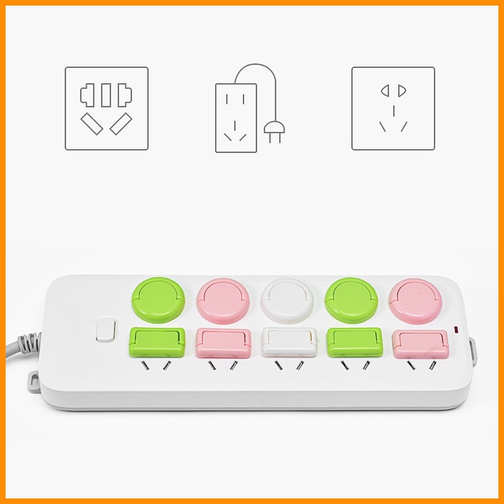Nút Che Ổ Điện Bịt Ổ Điện An Toàn Cho Bé Thông Minh Thiết Kế Gọn Gàng Đẹp Tiện Dụng BabyRice 040