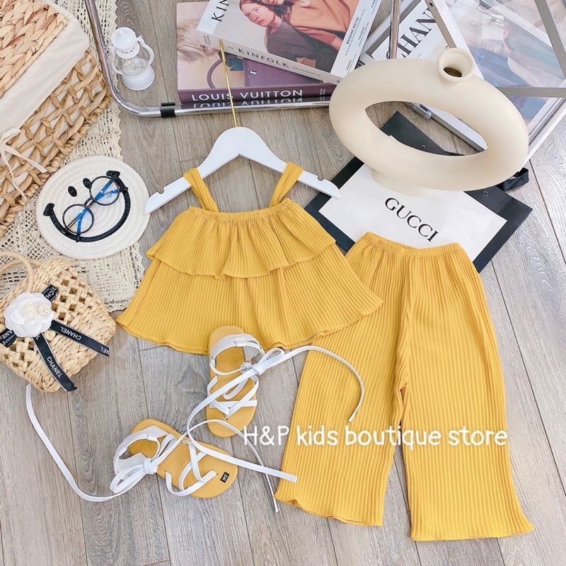 Set bộ dập ly áo dây HP kids cho bé gái