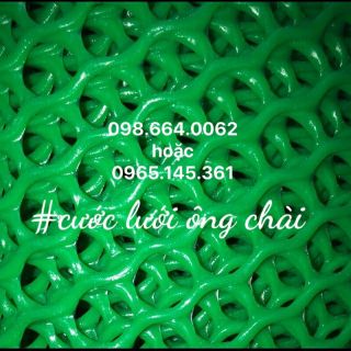 Lưới Nhựa Mắt Cáo - Xanh Ngọc - cao 1 mét