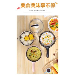 Nồi lẩu mini có cán size 18 (có vỉ hấp).