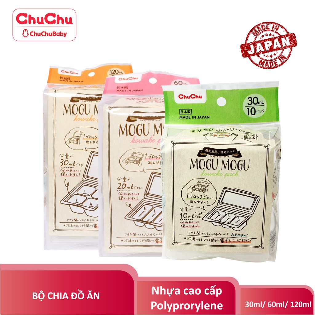 Hộp đựng thức ăn cho bé Chuchu Baby 30ml*10pc chính hãng [Chuchu Baby]