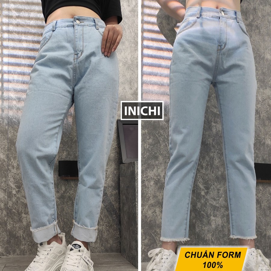 Quần Jean nữ INICHI Q903 ống rộng SIMPLE JEAN Unisex vải jean cao cấp chất đẹp