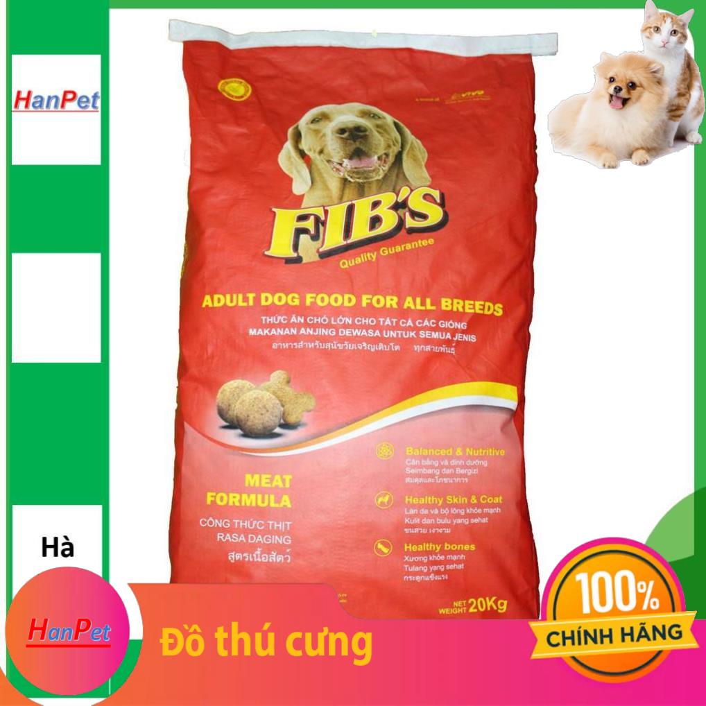 Bao lớn 20kg Fib's Thức ăn cho chó trưởng thành xuất xứ Pháp Quốc fib đồ ăn cho chó trên 10 tháng tuổi