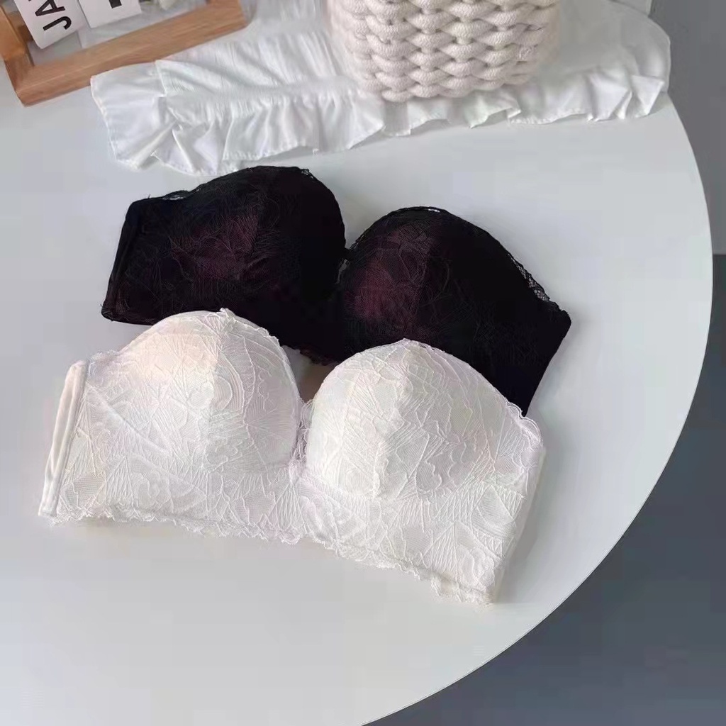 Áo ngực không dây ren cao cấp, không gọng mút vừa chống tuột HLBOUTIQUE A930