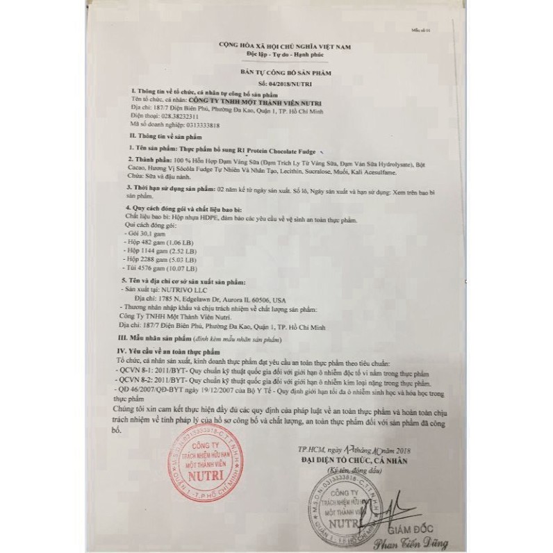 Whey Protein Isolate Rule 1 - Sữa Tăng Cơ Chính Hãng