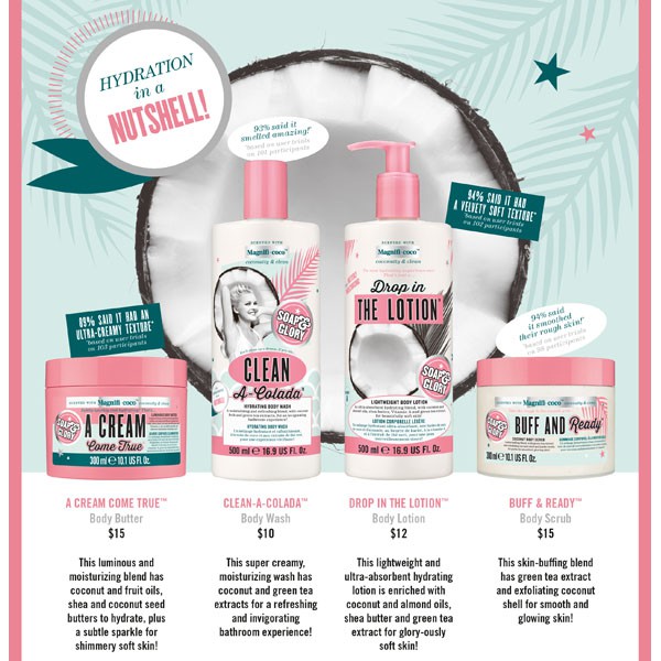 Sữa dưỡng thể Soap &amp; Glory Magnifi-coco Drop In The Lotion Body Lotion hương Dừa 500ml