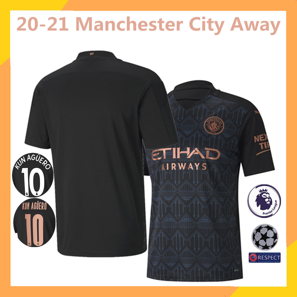 Áo Man City sân khách Thái Lan AAA 20/21  Size S-XXXL quần áo đá bóng