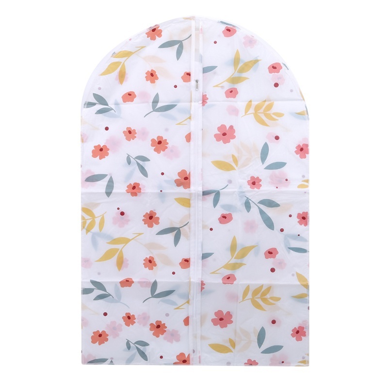 Floral Printed Fad Clothing Hanging Garment Suit Coat Dust Cover Protector Wardrobe Storage Bag