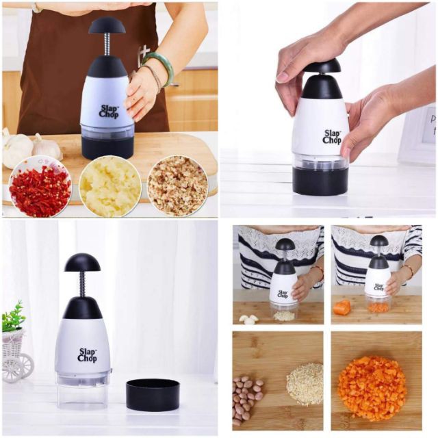 Dụng cụ thái, băm rau củ, dập tỏi đa năng Slap Chop 5 trong 1